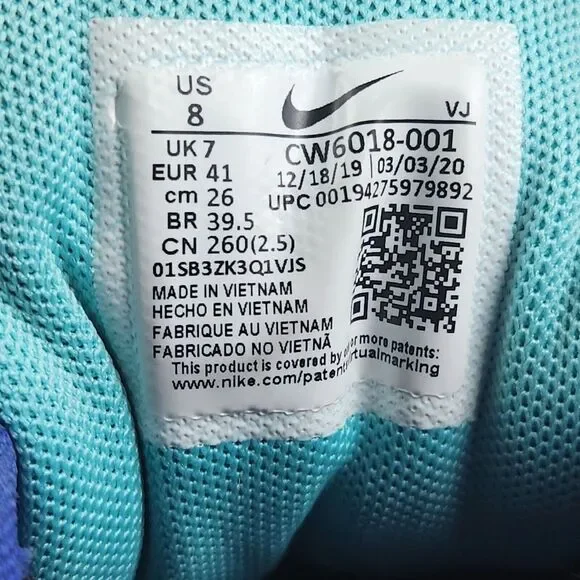 Nike Air Max 90 Supernova 2020 Men's Sz 8 Multicolor Outer Space Graphic Sneaker - Picture 10 of 10